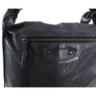 Balenciaga Chevre Charcoal Ink Grey Day Bag