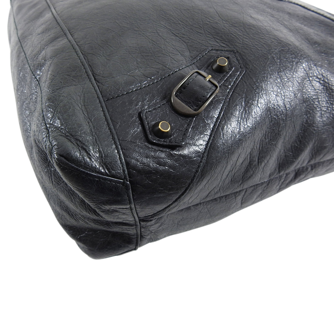 Balenciaga Chevre Charcoal Ink Grey Day Bag