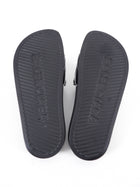 Balenciaga Black Patent Logo Quilt Pool Slide Sandals - 37.5 / 7