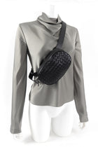Bottega Veneta Intrecciato Leather Black Belt Bag