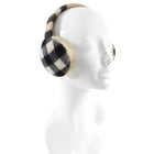 Burberry Nova Check Cashmere and Shearling Ear Muffs