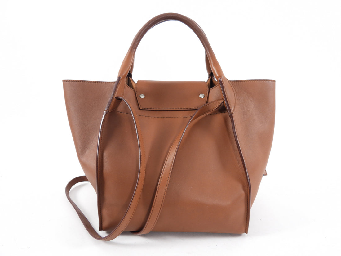Celine Cognac Brown Small Big Bag Two-Way Bag