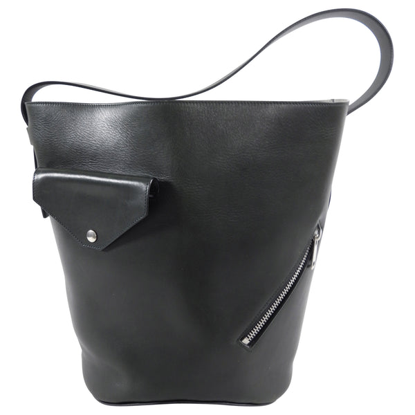 Celine Biker Bucket bag in Calfskin Leather with Rivets, Women's