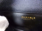 Chanel 22S Black Caviar Gold Logo Chain Belt Bag