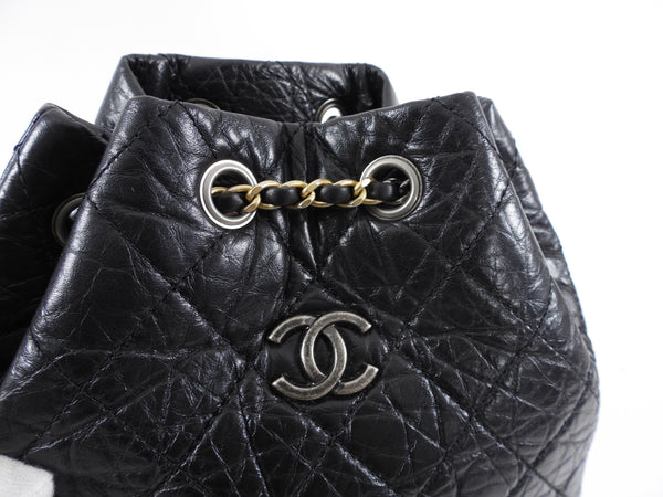 Chanel A94485 Y61477 Gabrielle Small Backpack Black Calfskin Small Sho –  Italy Station