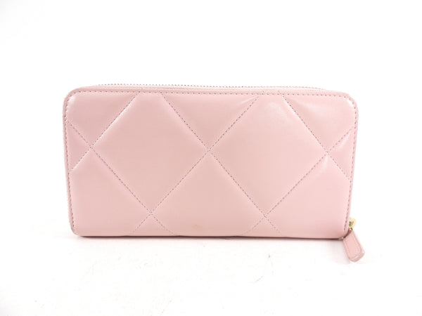 Chanel Pink Quilted Zip Wallet Zippy 4CC712K – Bagriculture