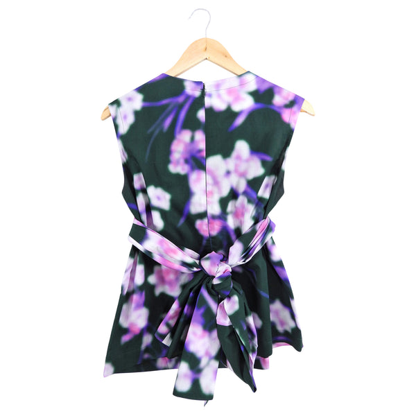 Dries van Noten Green and Purple Wrap Sash Top - M (6/8) – I MISS