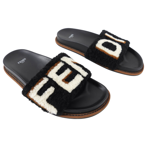 Fendi deals furry slides