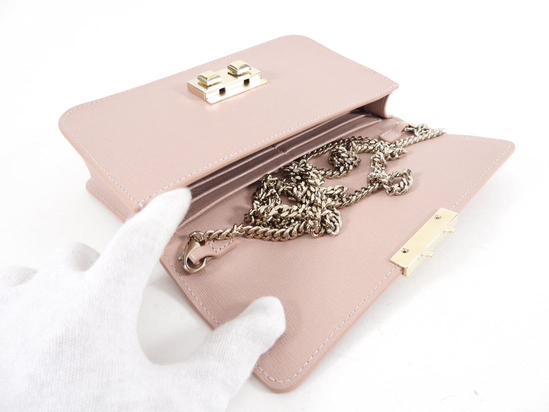 Furla Pale Quartz Pink Small Crossbody Bag