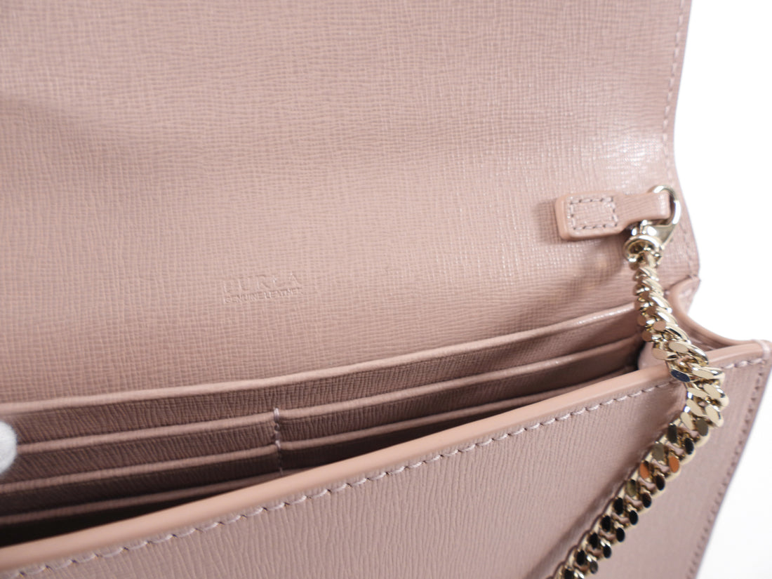 Furla Pale Quartz Pink Small Crossbody Bag