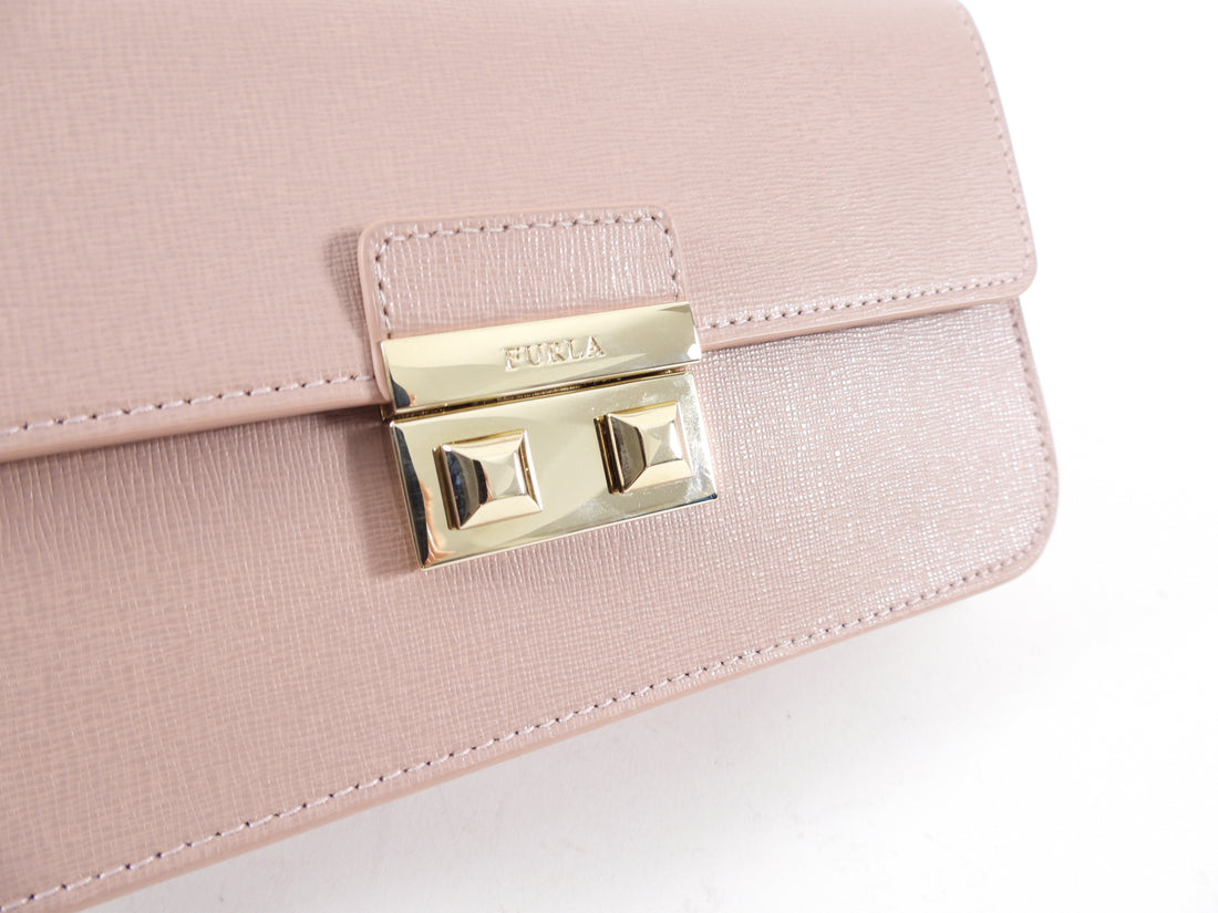 Furla Pale Quartz Pink Small Crossbody Bag