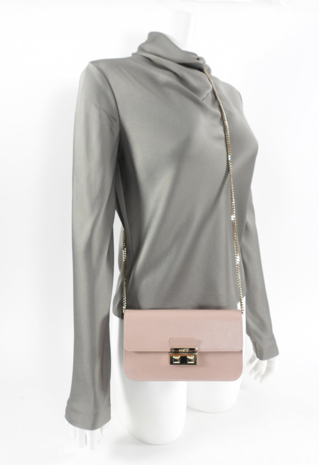 Furla Pale Quartz Pink Small Crossbody Bag