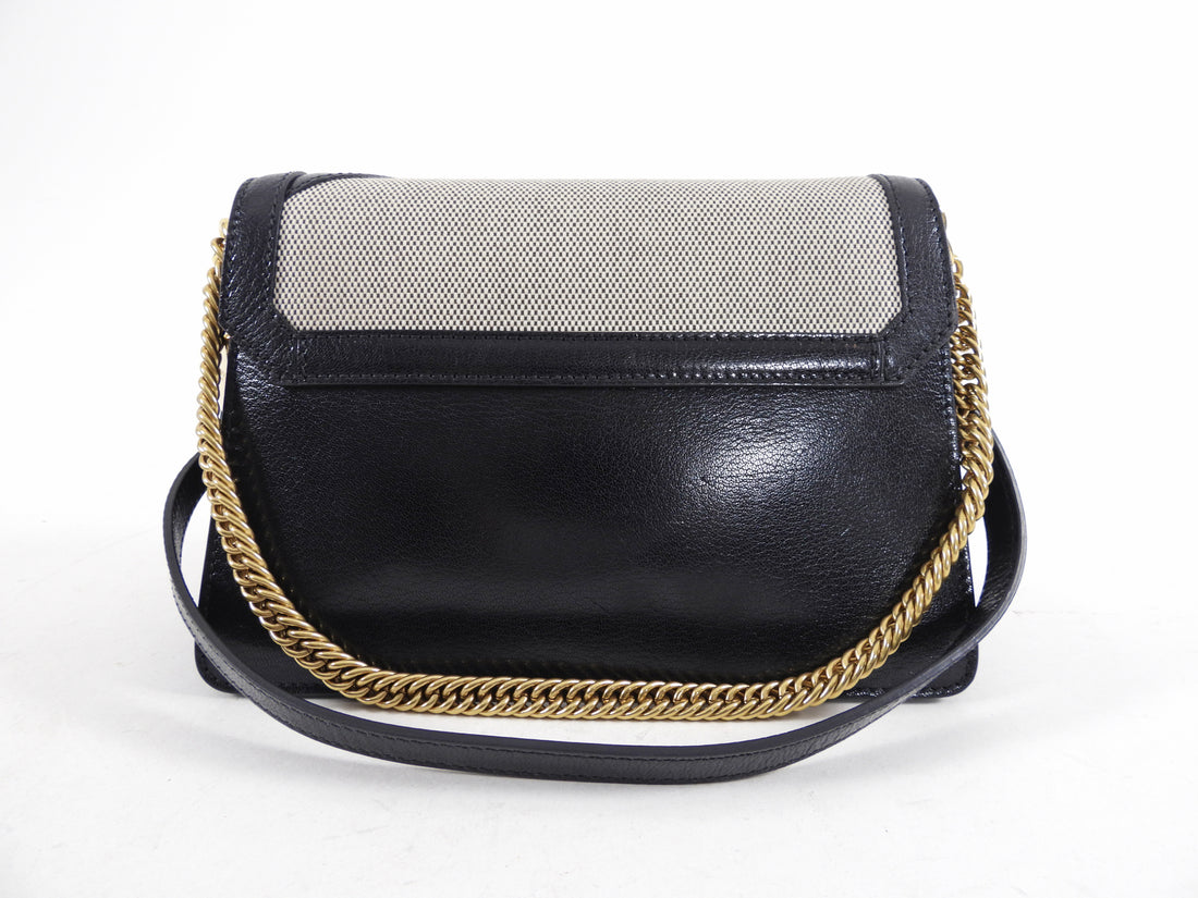 Givenchy GV3 Small Goat and Toile Crossbody Bag