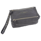 Givenchy Grey Mini Pandora Wristlet With Chain Strap