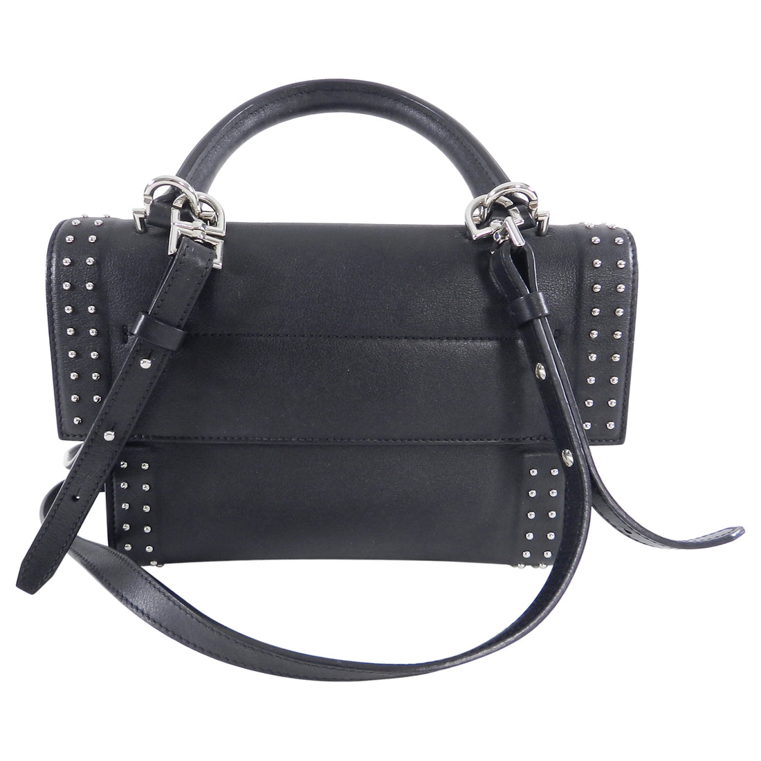 Givenchy Black Shark Tooth Mini Stud Shoulder Bag