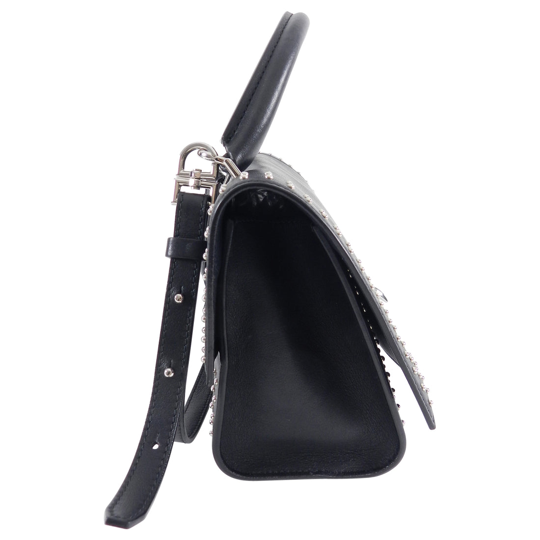 Givenchy Black Shark Tooth Mini Stud Shoulder Bag