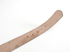 Gucci GG Logo Buckle Pewter Leather Belt - 40 / L
