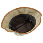 Gucci Beige GG Logo Web Stripe Bucket Hat - S