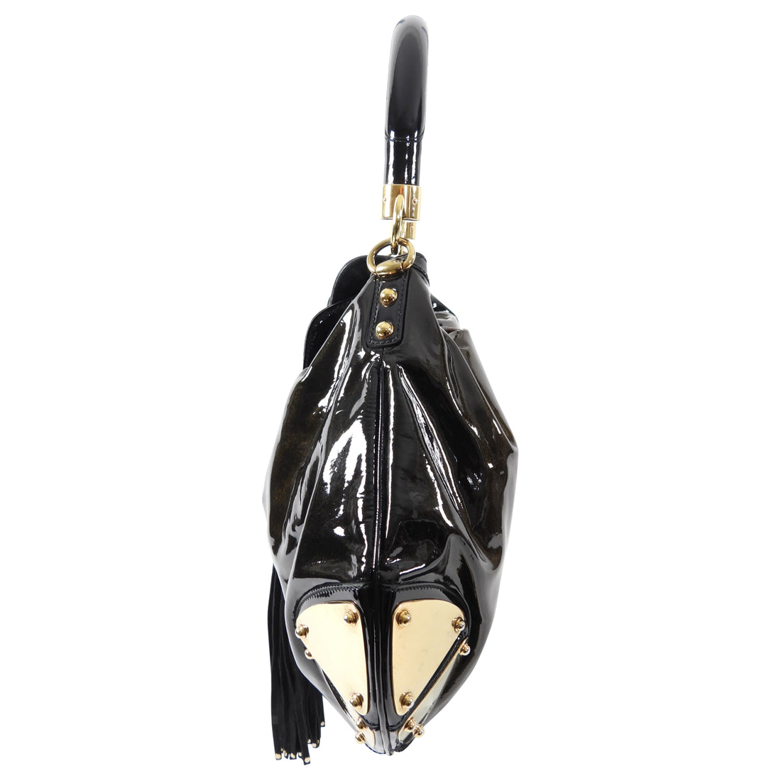 Gucci Patent Leather Ombre Indy Hobo Bag