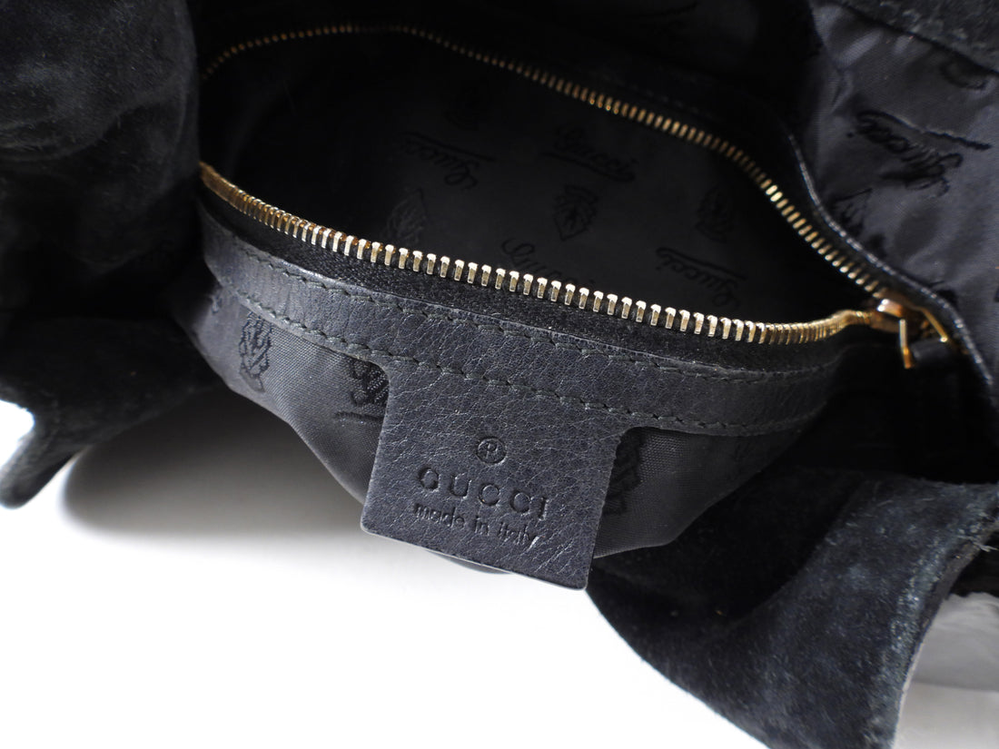 Gucci Patent Leather Ombre Indy Hobo Bag