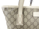 Gucci Monogram Supreme Small Ivory Tote Bag