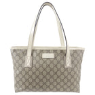 Gucci Monogram Supreme Small Ivory Tote Bag