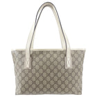 Gucci Monogram Supreme Small Ivory Tote Bag