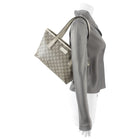Gucci Monogram Supreme Small Ivory Tote Bag