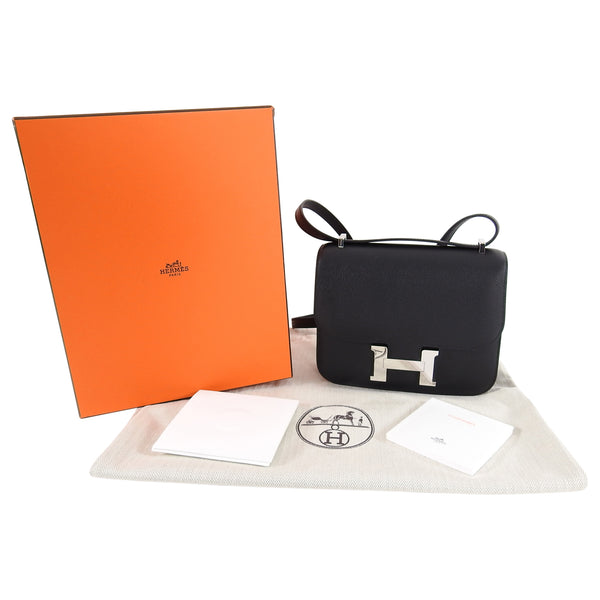 Hermès Constance 18 Noir (Black) Box Palladium Hardware PHW — The French  Hunter