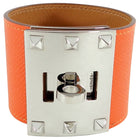 Hermes Kelly Extreme Orange Epsom Leather Cuff Bracelet