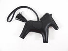Hermes Rodeo MM Noir Black Leather Bag Charm