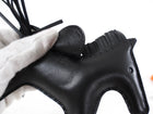 Hermes Rodeo MM Noir Black Leather Bag Charm