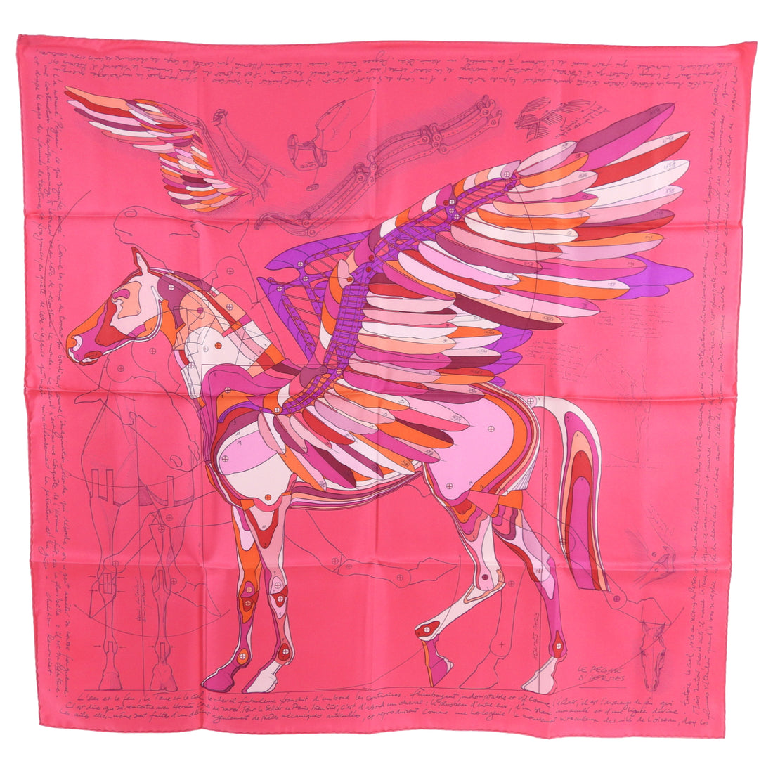 Hermes Le Pegase D’Hermes Pegasus Silk 90cm Scarf