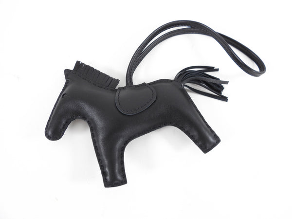 Hermes [45] Black/Black Milo Accessoire de Sac Rodeo PM Horse