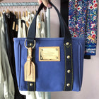 Louis Vuitton Blue Antigua Cabas PM Canvas Bag
