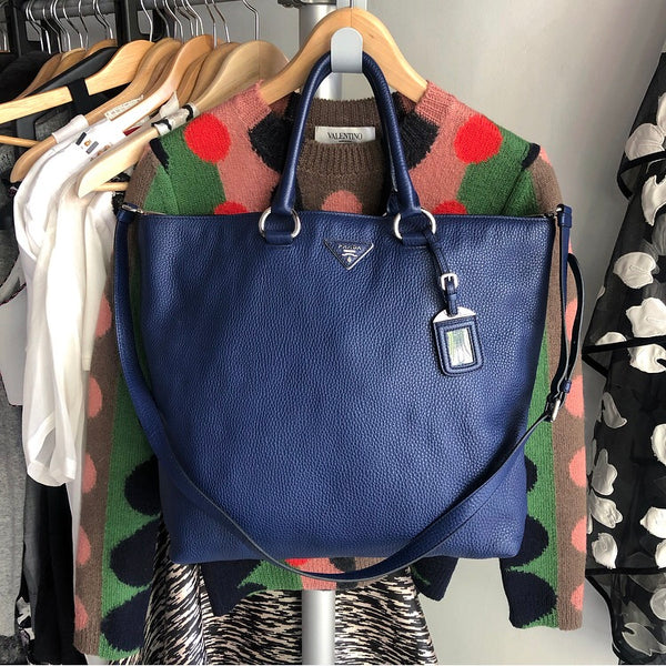 Prada shopper vitello discount daino