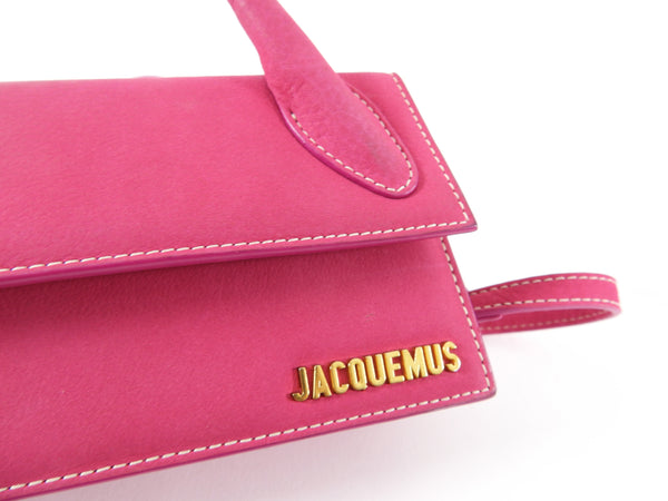 Pink Jacquemus Embossed Le Chiquito Long Satchel – Designer Revival