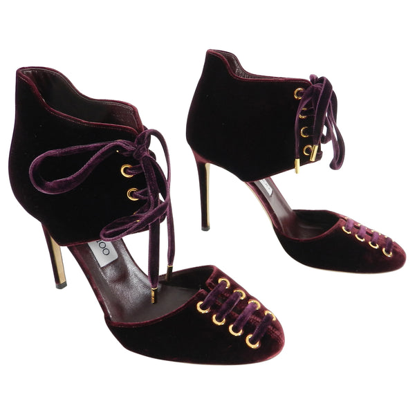 Jimmy choo sale burgundy heels