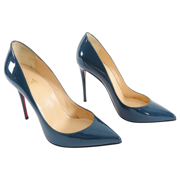 Christian Louboutin Pigalle Patent Pumps 100 - Black - 36