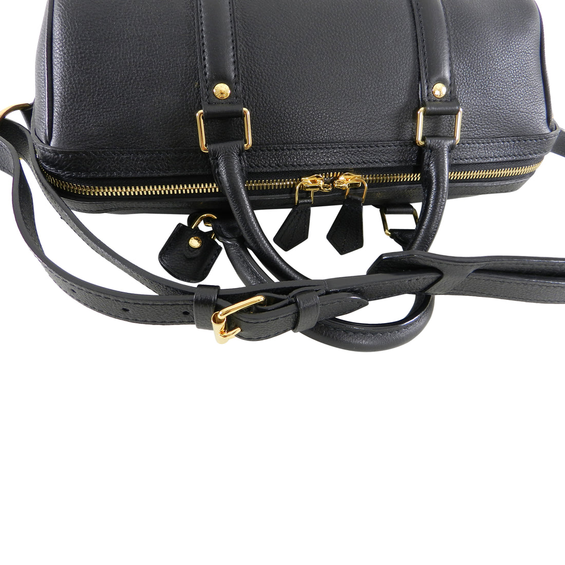 Louis Vuitton Black MM Sofia Coppola Boston Bag