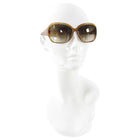 Louis Vuitton Gold Plastic Sunglasses with Logo Detail Z0460W