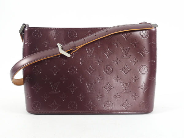 Louis Vuitton Burgundy Monogram Mat Fowler Bag