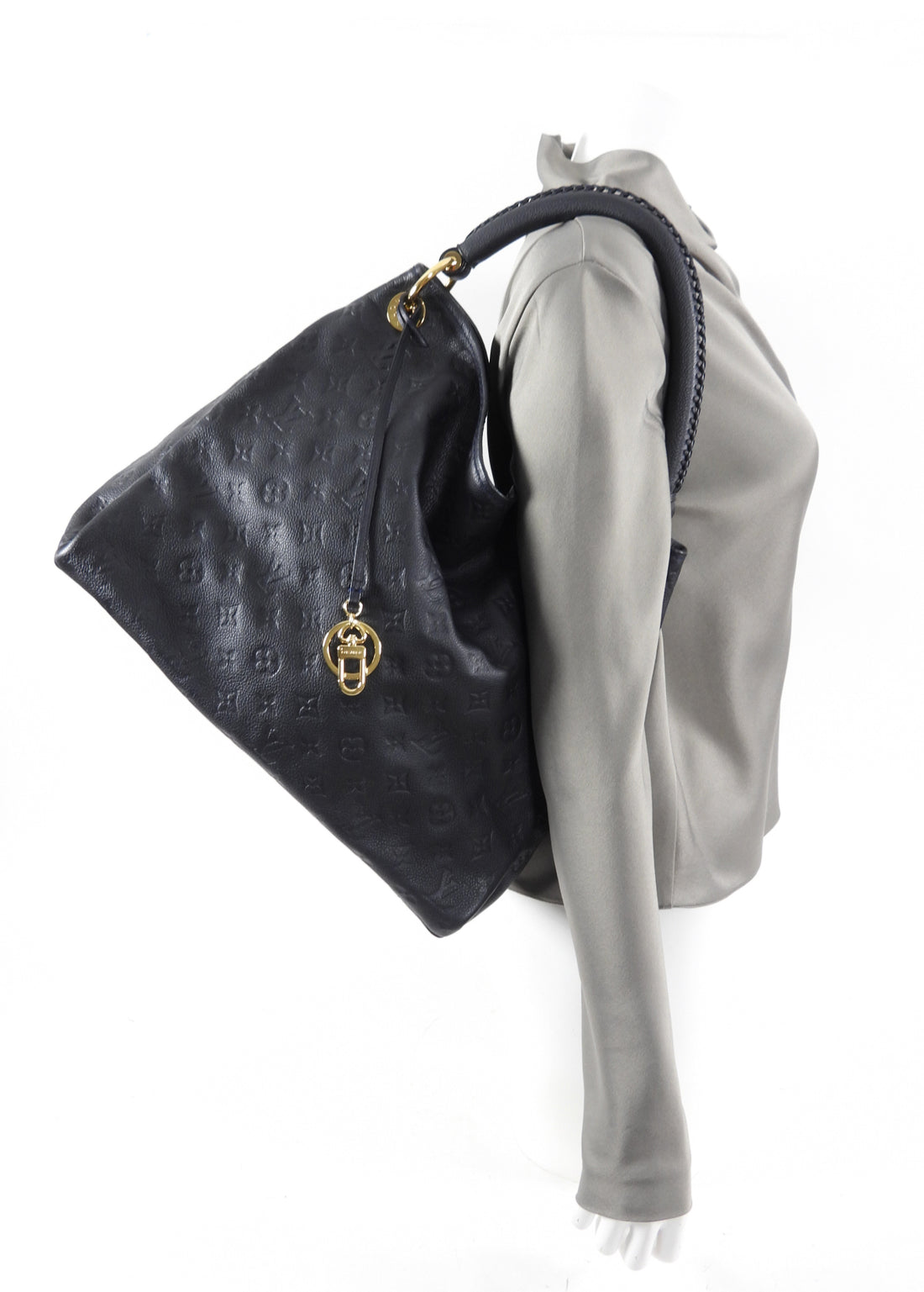 Louis Vuitton Black Empreinte Leather Artsy MM Shoulder Bag