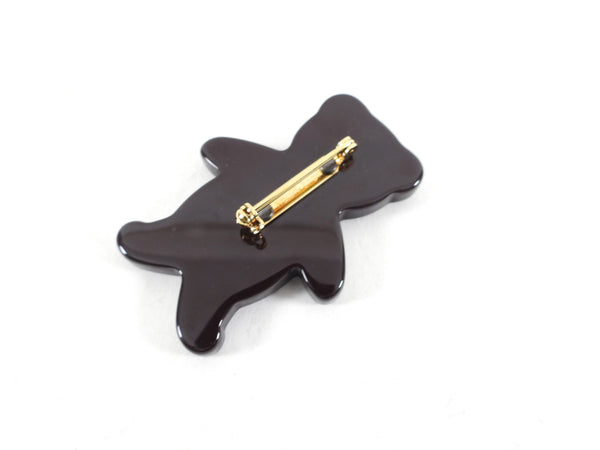 Louis Vuitton Damier Ebene Resin Teddy Bear Brooch Pin ref.382103 - Joli  Closet