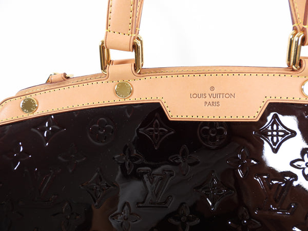 Buy Pre-owned & Brand new Luxury Louis Vuitton Amarante Monogram Vernis  Brea MM Tote Online