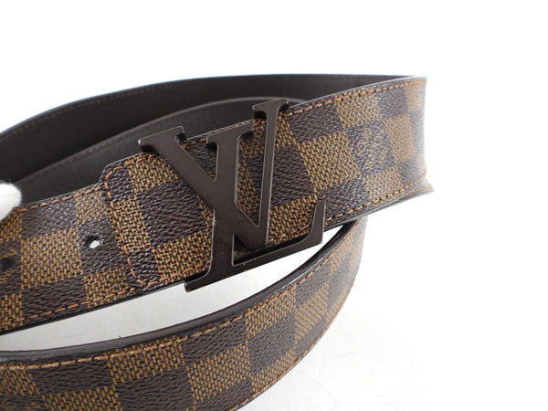 Louis Vuitton Damier Graphite LV Initiales Belt Size 110/44 - Yoogi's Closet