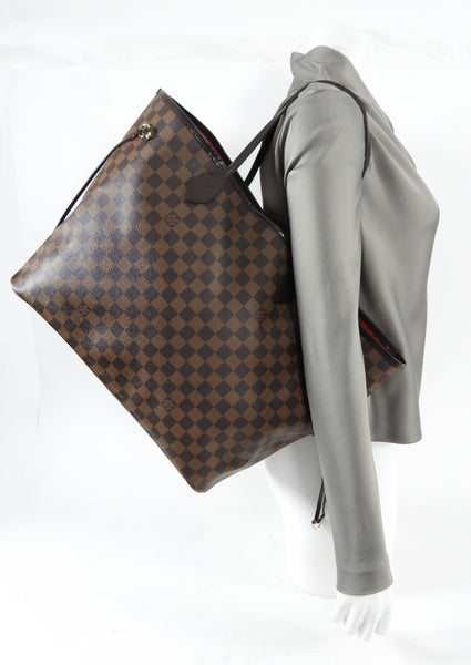 Brown Louis Vuitton Damier Ebene Neverfull GM Tote Bag – Designer Revival