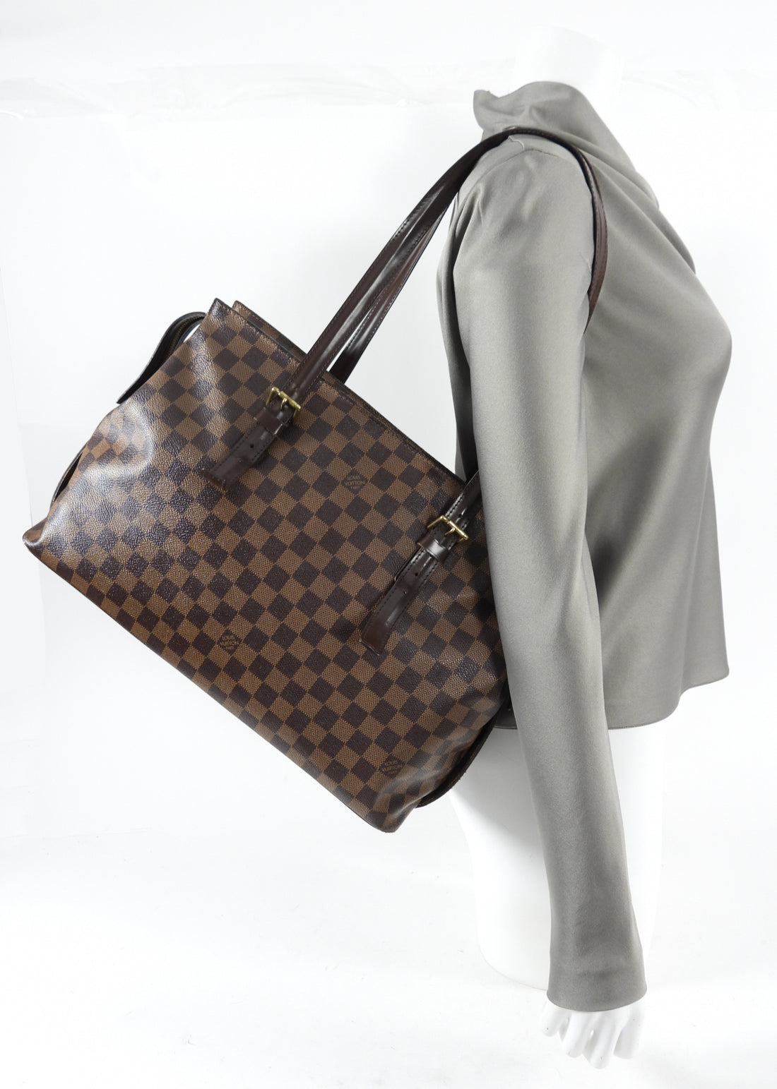 Louis Vuitton Damier Ebene Chelsea MM Tote Bag