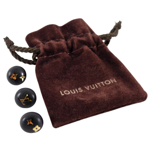 Earrings Louis Vuitton Black in Wood - 19741183