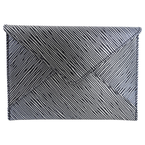 Louis Vuitton Black Epi Leather Invitation Envelope Clutch